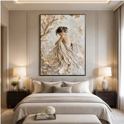 3D-Textured Art | Textured Neutral Figurative Wall Art