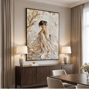 3D-Textured Art | Textured Neutral Figurative Wall Art