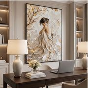 3D-Textured Art | Textured Neutral Figurative Wall Art