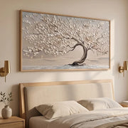 3D-Textured Art | Textured Neutral Tree Wall Art