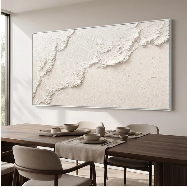 Minimalist Wall Art | White Textured AbstractWall Art