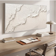 Minimalist Wall Art | White Textured AbstractWall Art
