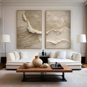 3D-Textured Art | Abstract Coastal Wall Art
