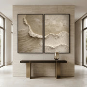 3D-Textured Art | Abstract Coastal Wall Art