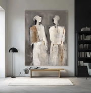Abstract Art | Neutral Figure Pair