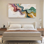 3D-Textured Art | Neutral Abstract Oil Painting