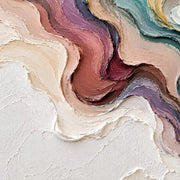 3D-Textured Art | Neutral Abstract Oil Painting