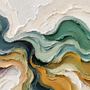 3D-Textured Art | Neutral Abstract Oil Painting