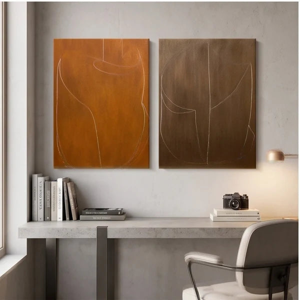 Wabi-Sabi Art | Abstract Line Wall Art