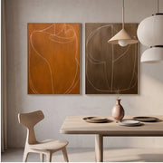 Wabi-Sabi Art | Abstract Line Wall Art