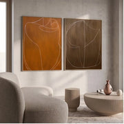 Wabi-Sabi Art | Abstract Line Wall Art