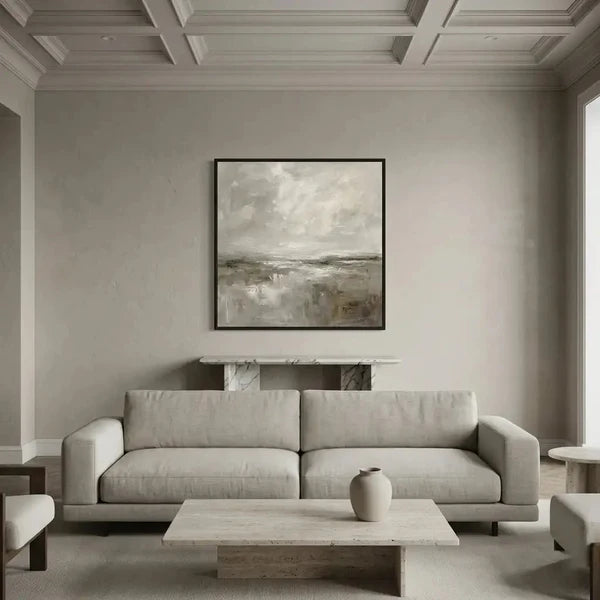 Wabi-Sabi Art | Neutral Abstract Landscape Wall Art