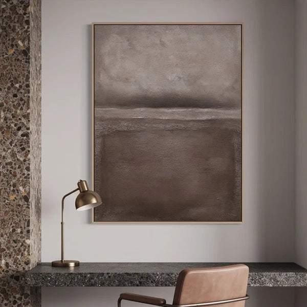 Wabi-Sabi Art | Neutral Abstract Landscape Wall Art