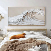 3D-Textured Art | Neutral Seascape Wall Art