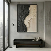 3D-Textured Art | Neutral Textured Abstract Wall Art