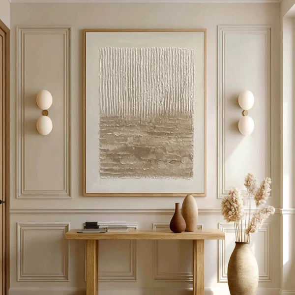 Wabi-Sabi Art | Neutral Textured Abstract Wall Art