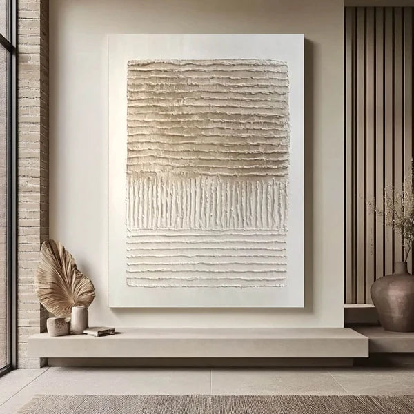Wabi-Sabi Art | Neutral Textured Abstract Wall Art