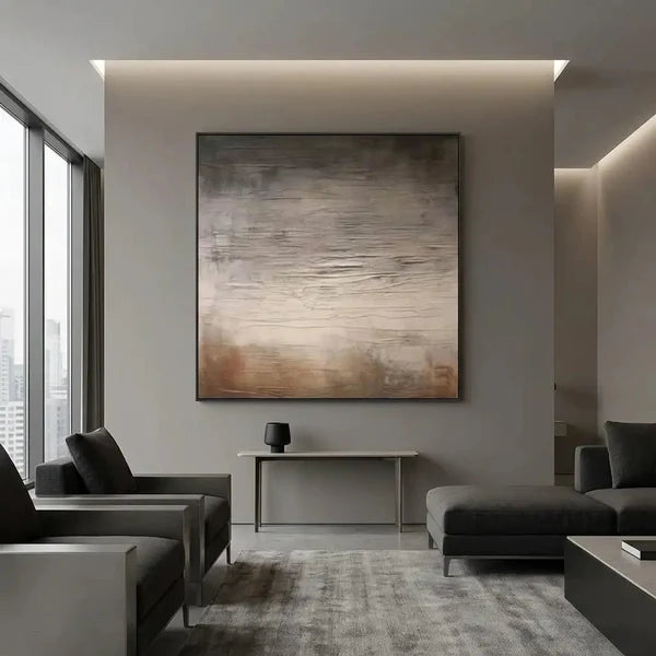 Wabi-Sabi Art | Neutral Textured Abstract Wall Art