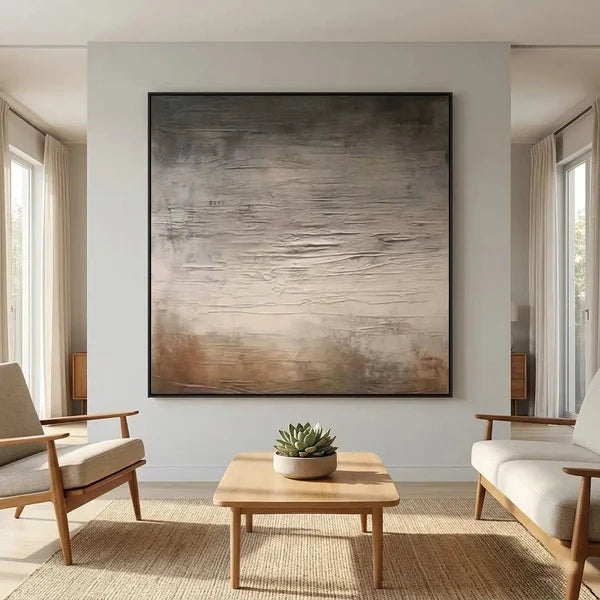 Wabi-Sabi Art | Neutral Textured Abstract Wall Art