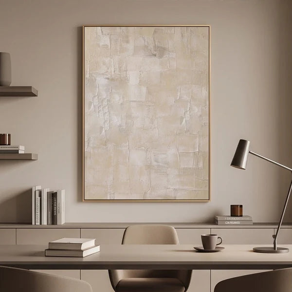 Wabi-Sabi Art | Neutral Textured Abstract Wall Art