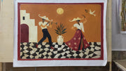 Bohemian Art | Boho Jazz Trumpeter & Dancer Wall Art