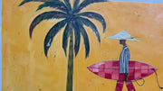 Bohemian Art | Vintage Surfer Man