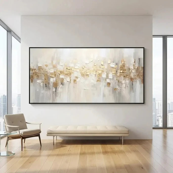 3D-Textured Art | Textured Abstract Wall Art with Gold