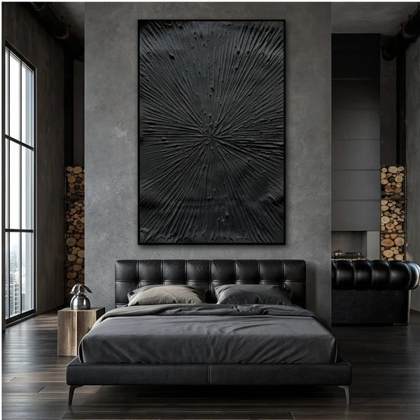 Wabi-Sabi Art | Black Abstract Wall Art