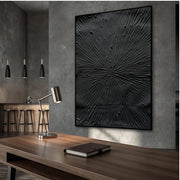 Wabi-Sabi Art | Black Abstract Wall Art