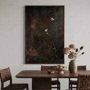 Minimalist Wall Art | Textured Minimalist Floral Wall Art